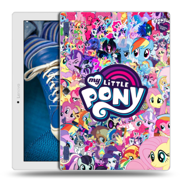 Силиконовый чехол на Lenovo Tab 2 A10-30 с принтом My little pony Дружба чудо Силиконовый чехол на Lenovo Tab 2 A10-30 с принтом My little pony Дружба чудо