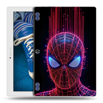 Силиконовый чехол на Lenovo Tab 2 A10-30 с принтом Spiderman Человек паук Силиконовый чехол на Lenovo Tab 2 A10-30 с принтом Spiderman Человек паук
