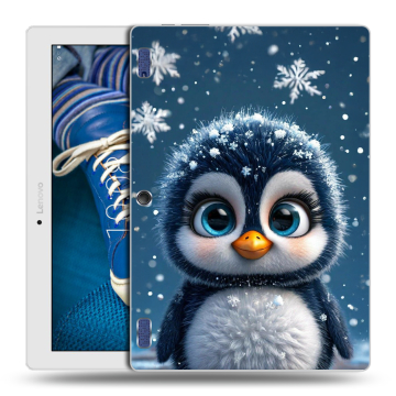 Силиконовый чехол на Lenovo Tab 2 A10-30 с принтом Новый год