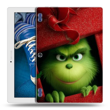Силиконовый чехол на Lenovo Tab 2 A10-30 с принтом Новый год