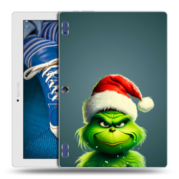 Силиконовый чехол на Lenovo Tab 2 A10-30 с принтом Новый год