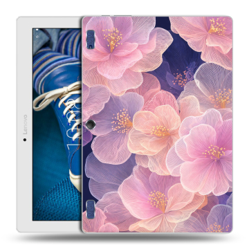 Силиконовый чехол на Lenovo Tab 2 A10-30 с принтом женский