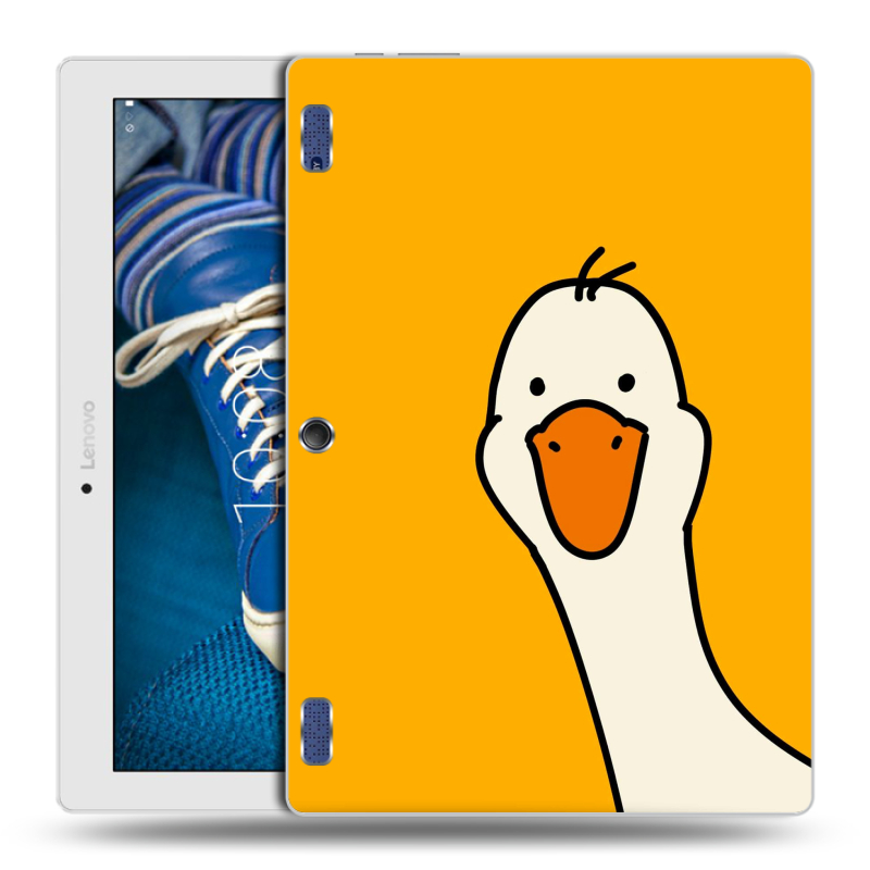 Силиконовый чехол на планшета Lenovo Tab 2 A10-30 с принтом Утка Силиконовый чехол на планшета Lenovo Tab 2 A10-30 с принтом Утка