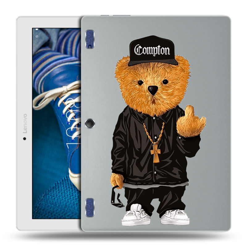 Силиконовый чехол на Lenovo Tab 2 A10-30 с принтом Мишка Силиконовый чехол на Lenovo Tab 2 A10-30 с принтом Мишка