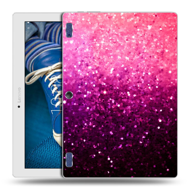 Силиконовый чехол на Lenovo Tab 2 A10-30 с принтом Блестки Силиконовый чехол на Lenovo Tab 2 A10-30 с принтом Блестки