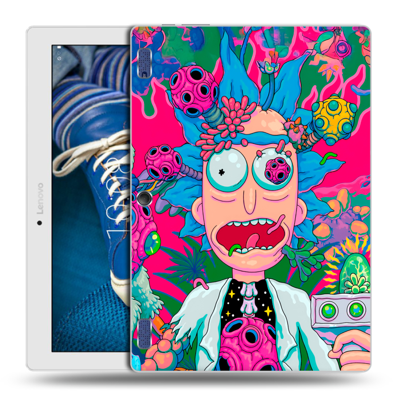 Силиконовый чехол на Lenovo Tab 2 A10-30 с принтом Рик и Морти Rick Morty Силиконовый чехол на Lenovo Tab 2 A10-30 с принтом Рик и Морти Rick Morty