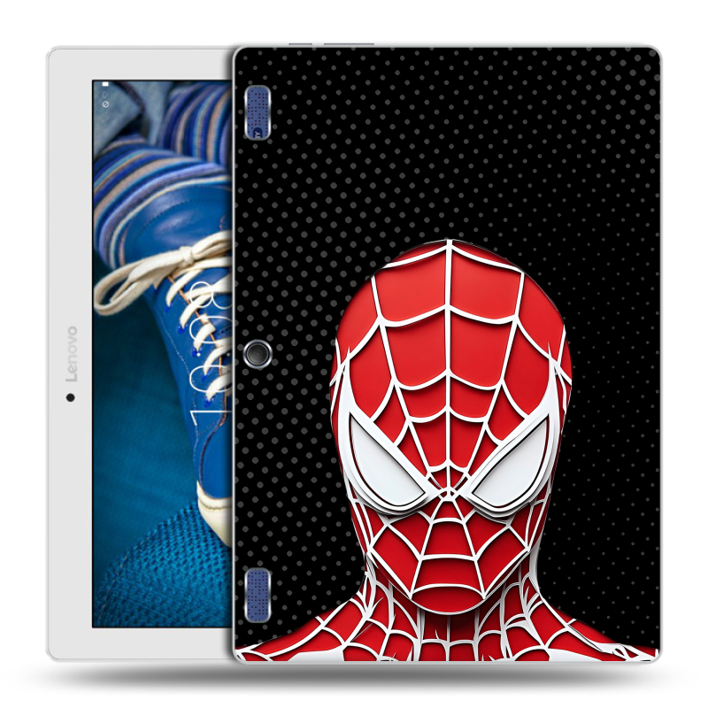 Силиконовый чехол на Lenovo Tab 2 A10-30 с принтом человек паук spiderman Силиконовый чехол на Lenovo Tab 2 A10-30 с принтом человек паук spiderman