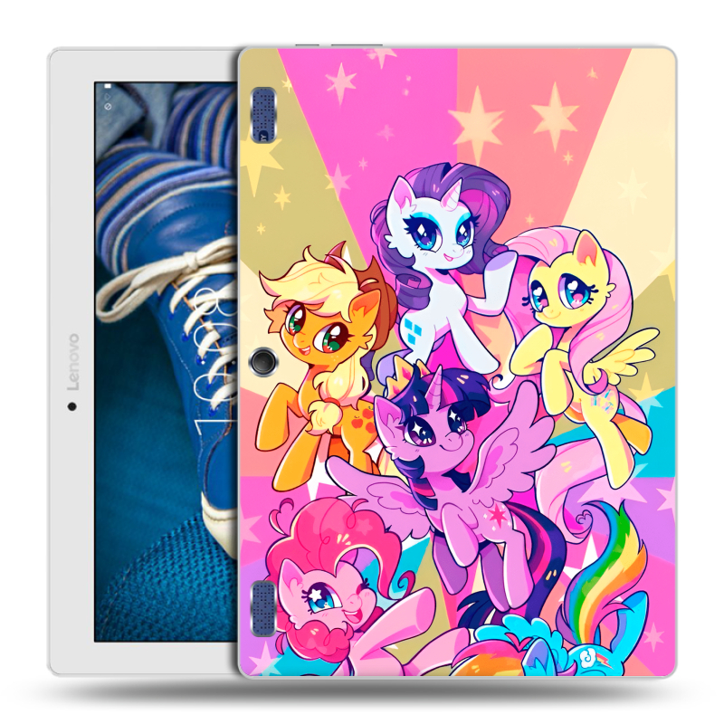 Силиконовый чехол на Lenovo Tab 2 A10-30 с принтом My little pony Дружба чудо Силиконовый чехол на Lenovo Tab 2 A10-30 с принтом My little pony Дружба чудо