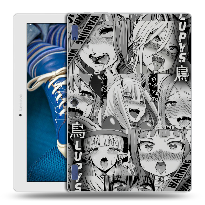 Силиконовый чехол на Lenovo Tab 2 A10-30 с принтом Ahegao Ахегао Аниме Силиконовый чехол на Lenovo Tab 2 A10-30 с принтом Ahegao Ахегао Аниме