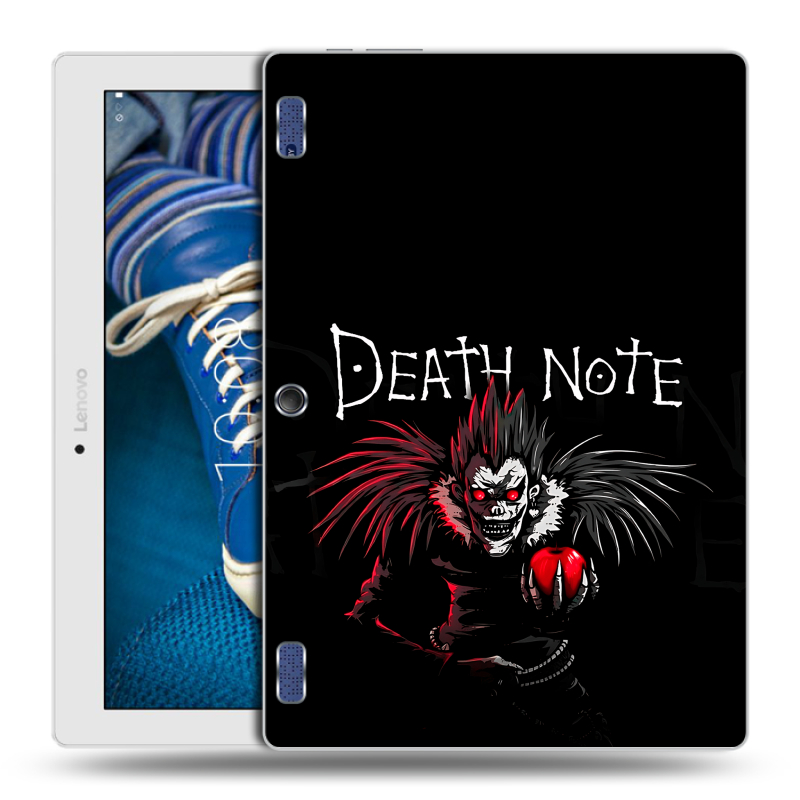 Силиконовый чехол на Lenovo Tab 2 A10-30 с принтом Death note Тетрадь смерти Силиконовый чехол на Lenovo Tab 2 A10-30 с принтом Death note Тетрадь смерти