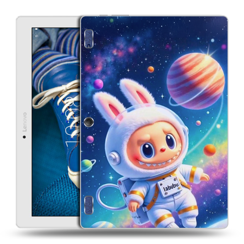 Силиконовый чехол на Lenovo Tab 2 A10-30 с принтом Labubu Лабубу Силиконовый чехол на Lenovo Tab 2 A10-30 с принтом Labubu Лабубу