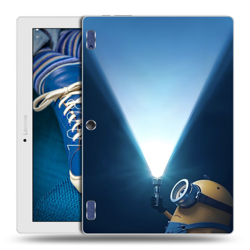 Силиконовый чехол на Lenovo Tab 2 A10-30 с принтом Миньоны Силиконовый чехол на Lenovo Tab 2 A10-30 с принтом Миньоны