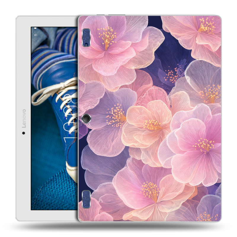 Силиконовый чехол на Lenovo Tab 2 A10-30 с принтом женский Силиконовый чехол на Lenovo Tab 2 A10-30 с принтом женский
