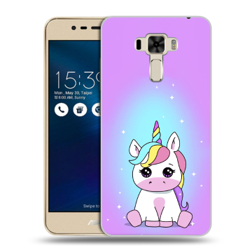 Силиконовый чехол на Asus ZenFone 3 Laser с принтом Единорог Силиконовый чехол на Asus ZenFone 3 Laser с принтом Единорог