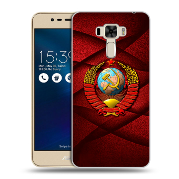 Силиконовый чехол на Asus ZenFone 3 Laser с принтом Герб СССР Силиконовый чехол на Asus ZenFone 3 Laser с принтом Герб СССР