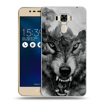 Силиконовый чехол на Asus ZenFone 3 Laser с принтом Волк Силиконовый чехол на Asus ZenFone 3 Laser с принтом Волк