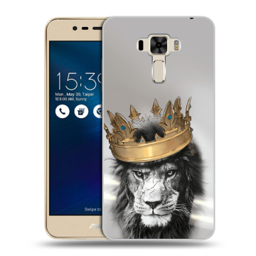 Силиконовый чехол на Asus ZenFone 3 Laser с принтом Лев с короной Силиконовый чехол на Asus ZenFone 3 Laser с принтом Лев с короной