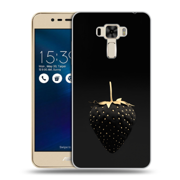 Силиконовый чехол на Asus ZenFone 3 Laser с принтом Черная клубника Силиконовый чехол на Asus ZenFone 3 Laser с принтом Черная клубника