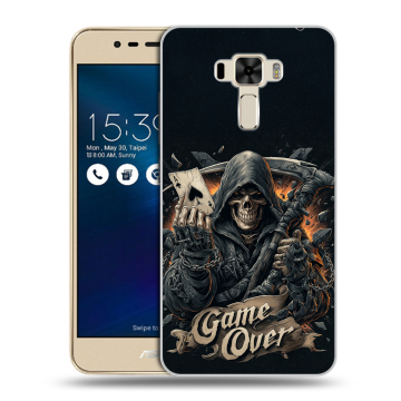 Силиконовый чехол на Asus ZenFone 3 Laser с принтом Скелет карты Силиконовый чехол на Asus ZenFone 3 Laser с принтом Скелет карты