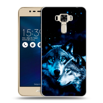 Силиконовый чехол на Asus ZenFone 3 Laser с принтом Волки Силиконовый чехол на Asus ZenFone 3 Laser с принтом Волки