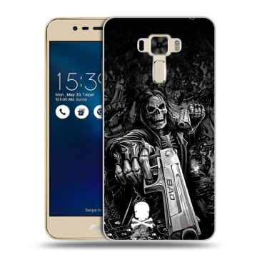 Силиконовый чехол на Asus ZenFone 3 Laser с принтом Скелет Силиконовый чехол на Asus ZenFone 3 Laser с принтом Скелет