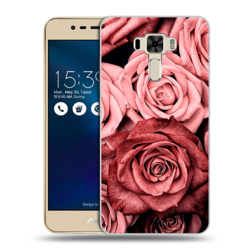 Силиконовый чехол на Asus ZenFone 3 Laser с принтом Цветы розы Силиконовый чехол на Asus ZenFone 3 Laser с принтом Цветы розы