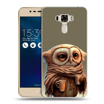Силиконовый чехол на Asus ZenFone 3 Laser с принтом Сова Силиконовый чехол на Asus ZenFone 3 Laser с принтом Сова