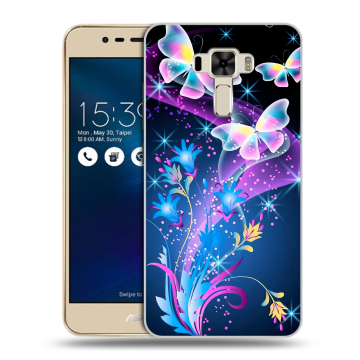 Силиконовый чехол на Asus ZenFone 3 Laser с принтом Бабочки