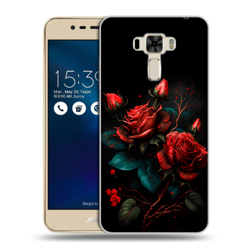 Силиконовый чехол на Asus ZenFone 3 Laser с принтом Розы красные Силиконовый чехол на Asus ZenFone 3 Laser с принтом Розы красные