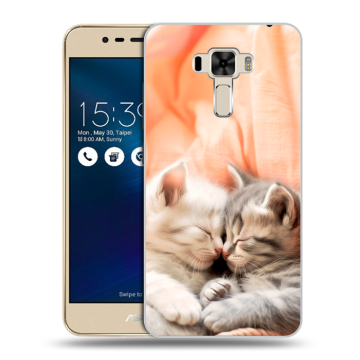 Силиконовый чехол на Asus ZenFone 3 Laser с принтом Котята