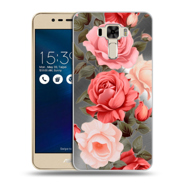 Силиконовый чехол на Asus ZenFone 3 Laser с принтом Розы Силиконовый чехол на Asus ZenFone 3 Laser с принтом Розы