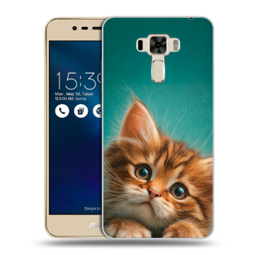 Силиконовый чехол на Asus ZenFone 3 Laser с принтом котенок