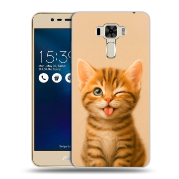 Силиконовый чехол на Asus ZenFone 3 Laser с принтом котенок