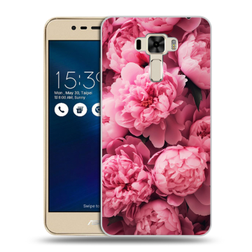 Силиконовый чехол на Asus ZenFone 3 Laser с принтом цветы пионы Силиконовый чехол на Asus ZenFone 3 Laser с принтом цветы пионы