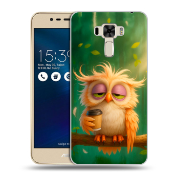 Силиконовый чехол на Asus ZenFone 3 Laser с принтом сова Силиконовый чехол на Asus ZenFone 3 Laser с принтом сова