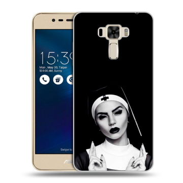 Силиконовый чехол на Asus ZenFone 3 Laser с принтом монашка Силиконовый чехол на Asus ZenFone 3 Laser с принтом монашка