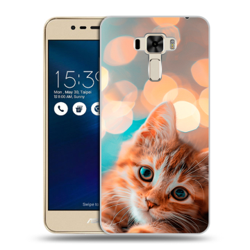 Силиконовый чехол на Asus ZenFone 3 Laser с принтом котик Силиконовый чехол на Asus ZenFone 3 Laser с принтом котик