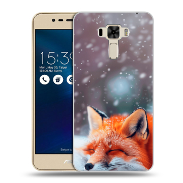 Силиконовый чехол на Asus ZenFone 3 Laser с принтом лиса Силиконовый чехол на Asus ZenFone 3 Laser с принтом лиса