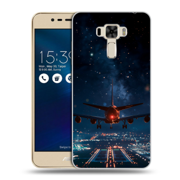 Силиконовый чехол на Asus ZenFone 3 Laser с принтом самолет Силиконовый чехол на Asus ZenFone 3 Laser с принтом самолет