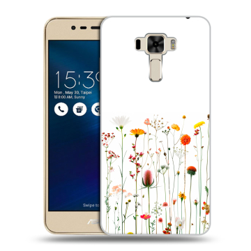 Силиконовый чехол на Asus ZenFone 3 Laser с принтом цветы Силиконовый чехол на Asus ZenFone 3 Laser с принтом цветы