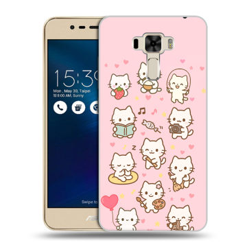 Силиконовый чехол на Asus ZenFone 3 Laser с принтом Hello Kitty Хелоу Кити