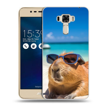 Силиконовый чехол на Asus ZenFone 3 Laser с принтом Капибара Силиконовый чехол на Asus ZenFone 3 Laser с принтом Капибара