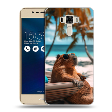 Силиконовый чехол на Asus ZenFone 3 Laser с принтом Капибара