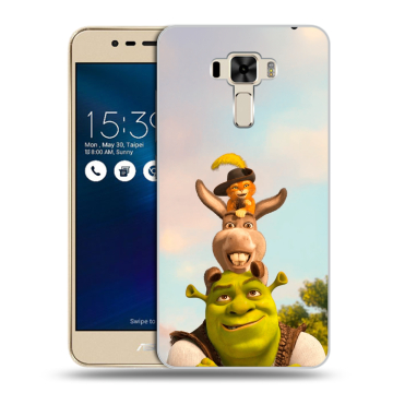 Силиконовый чехол на Asus ZenFone 3 Laser с принтом Шрек Shrek Силиконовый чехол на Asus ZenFone 3 Laser с принтом Шрек Shrek
