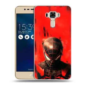 Силиконовый чехол на Asus ZenFone 3 Laser с принтом человек паук spiderman