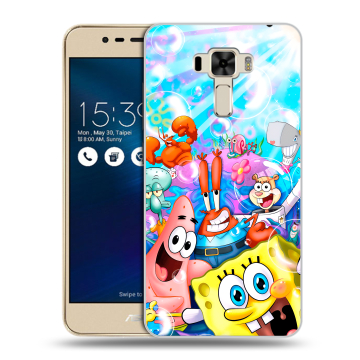 Силиконовый чехол на Asus ZenFone 3 Laser с принтом спанчбоб спанч боб Силиконовый чехол на Asus ZenFone 3 Laser с принтом спанчбоб спанч боб