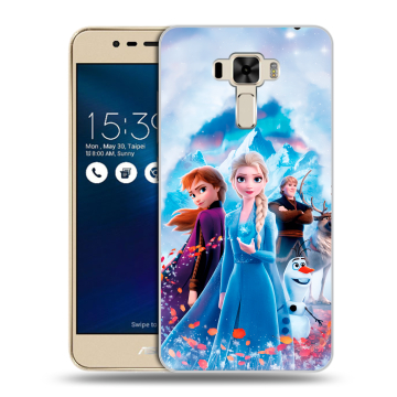 Силиконовый чехол на Asus ZenFone 3 Laser с принтом Холодное сердце Frozen