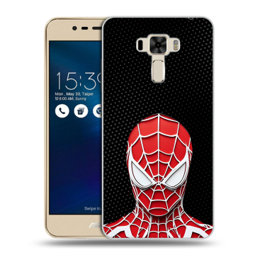 Силиконовый чехол на Asus ZenFone 3 Laser с принтом человек паук spiderman