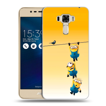 Силиконовый чехол на Asus ZenFone 3 Laser с принтом Миньоны