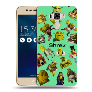 Силиконовый чехол на Asus ZenFone 3 Laser с принтом Шрек Shrek Силиконовый чехол на Asus ZenFone 3 Laser с принтом Шрек Shrek
